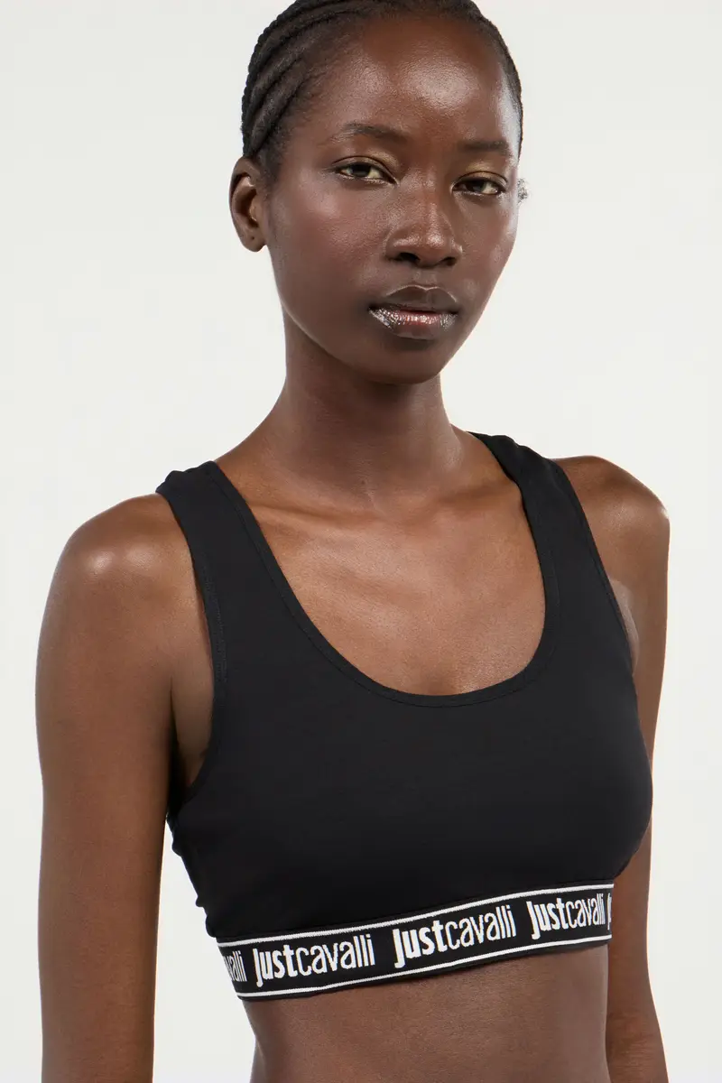 Roberto Cavalli Black Bra With Logo Band | Thumbnail 4 Roberto Cavalli Black Bra With Logo Band | Thumbnail 4