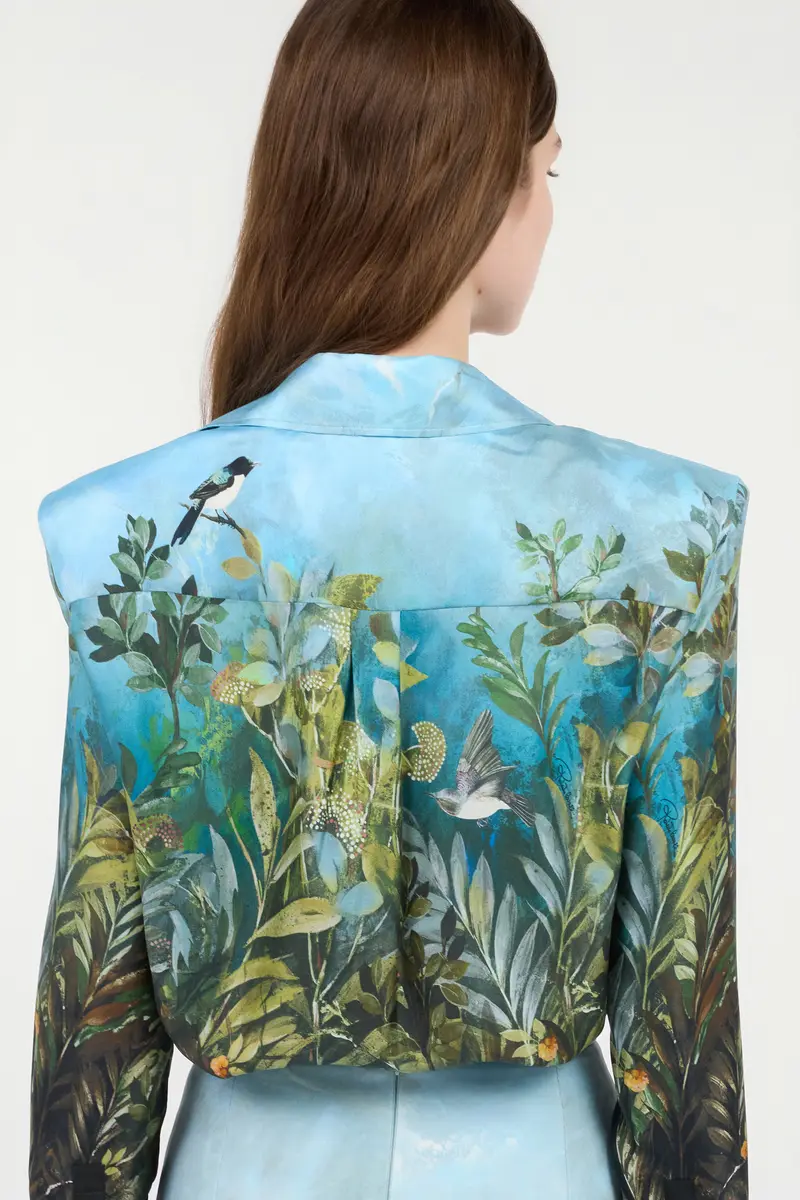 Roberto Cavalli Eden Print Silk Shirt | Thumbnail 6 Roberto Cavalli Eden Print Silk Shirt | Thumbnail 6