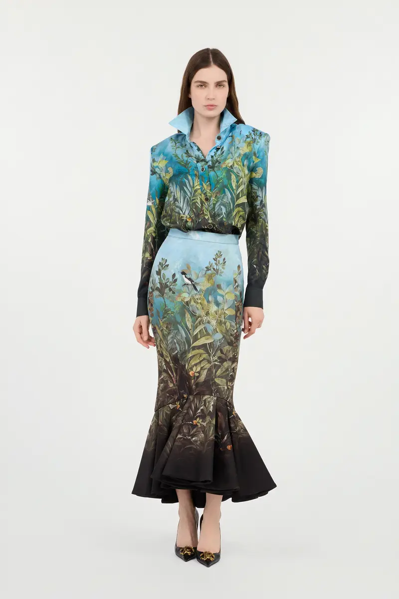 Roberto Cavalli Eden Print Silk Shirt | Thumbnail 7 Roberto Cavalli Eden Print Silk Shirt | Thumbnail 7