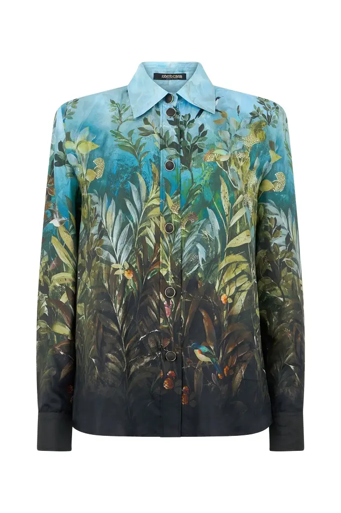 Eden Print Silk Shirt Eden Print Silk Shirt