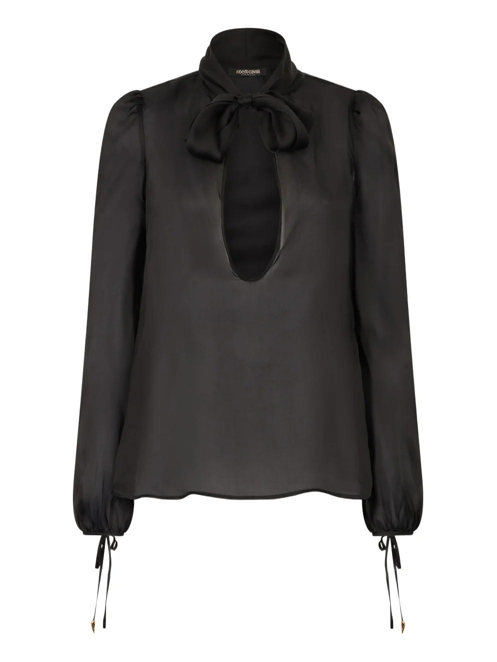 Roberto Cavalli Shirt With Bow And Cutout