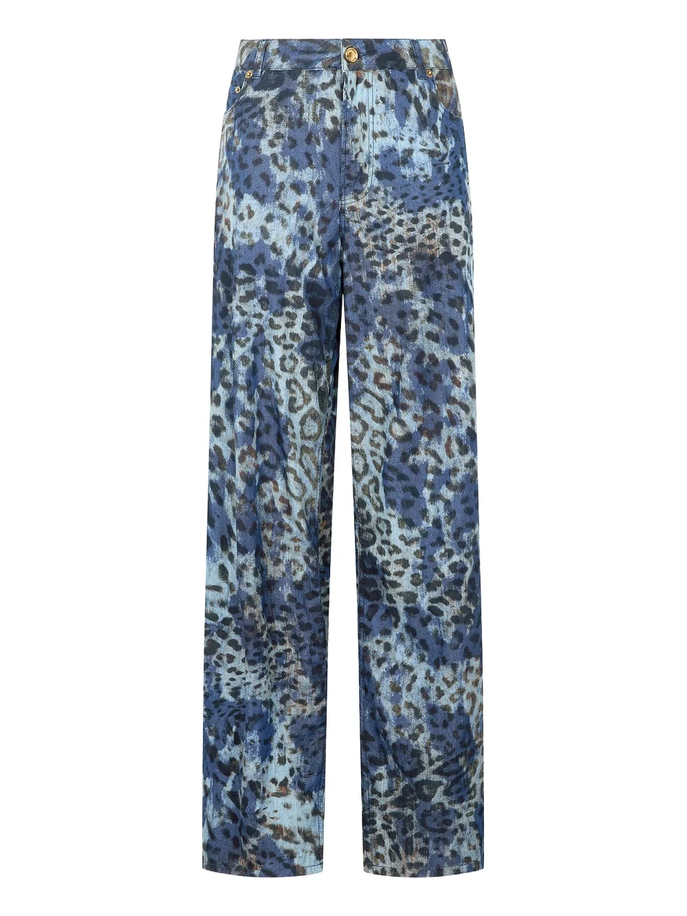 Jeans With Jaguar Skin Print Jeans With Jaguar Skin Print