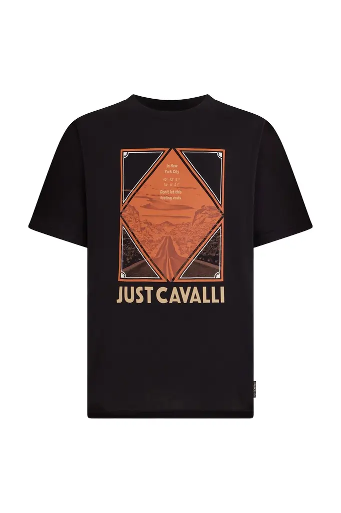 Black T-Shirt with Graphic and Logo Black T-Shirt with Graphic and Logo