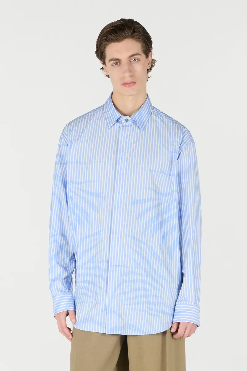 Roberto Cavalli Striped Shirt With Zebra Pattern | Thumbnail 2 Roberto Cavalli Striped Shirt With Zebra Pattern | Thumbnail 2