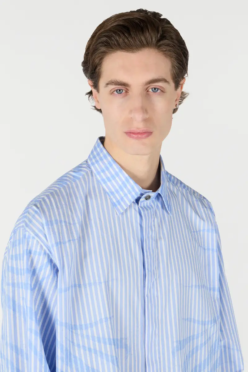 Roberto Cavalli Striped Shirt With Zebra Pattern | Thumbnail 5 Roberto Cavalli Striped Shirt With Zebra Pattern | Thumbnail 5