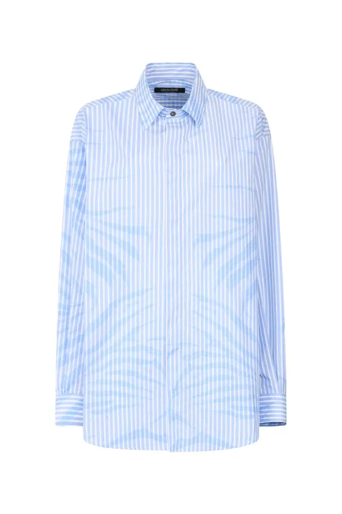 Striped Shirt With Zebra Pattern Striped Shirt With Zebra Pattern