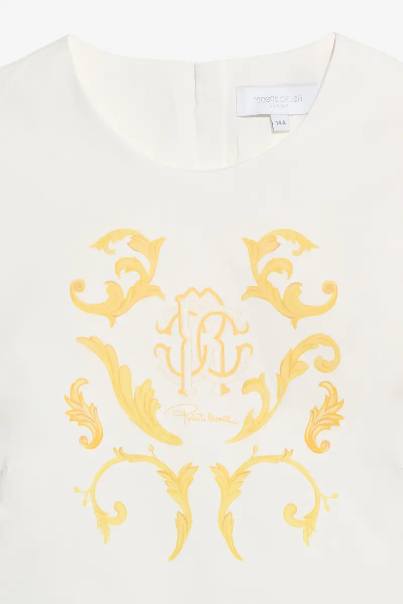 Roberto Cavalli Children's Dress with Araldic print | Thumbnail 3 Roberto Cavalli Children's Dress with Araldic print | Thumbnail 3