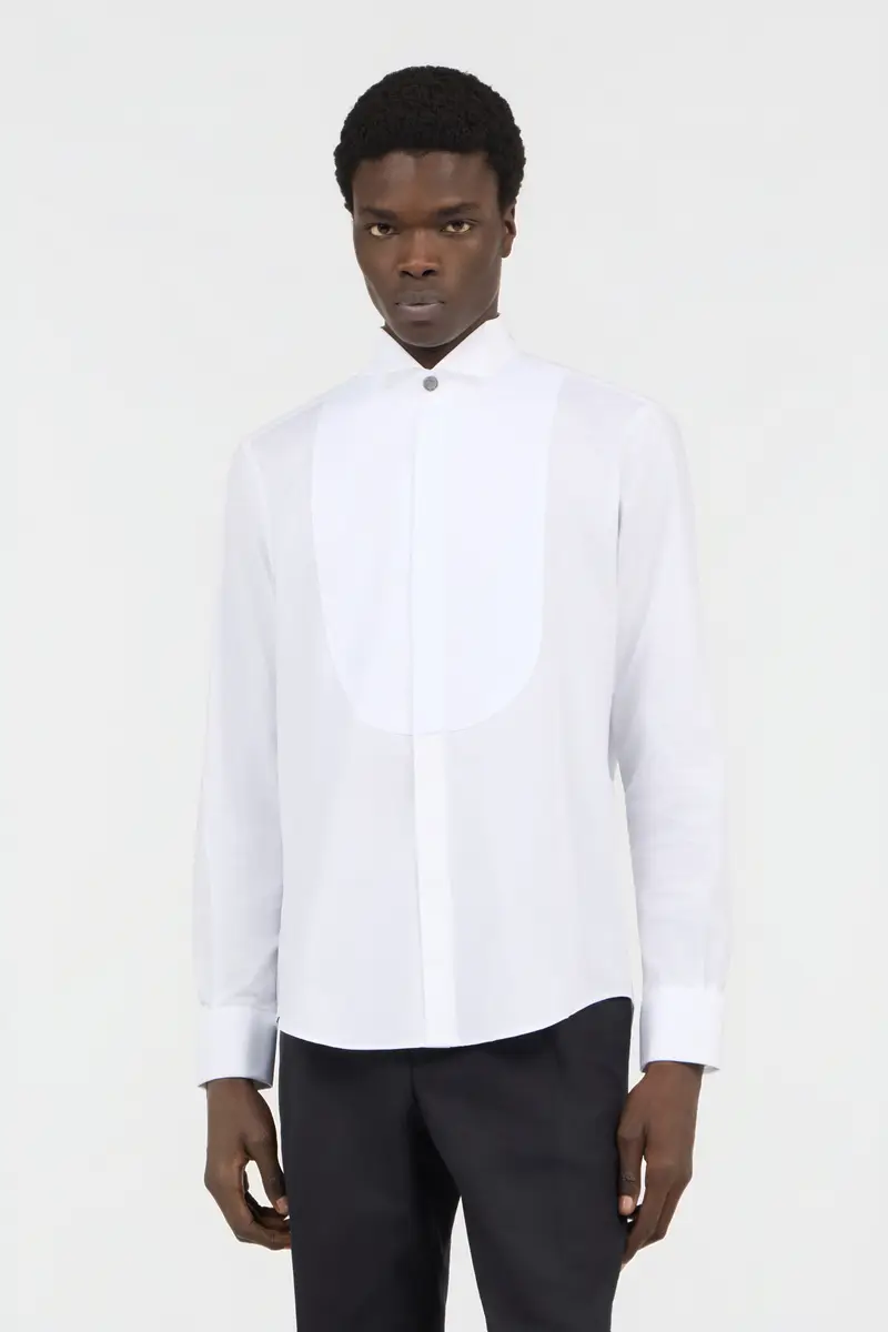 Roberto Cavalli White Tuxedo Shirt | Thumbnail 2 Roberto Cavalli White Tuxedo Shirt | Thumbnail 2