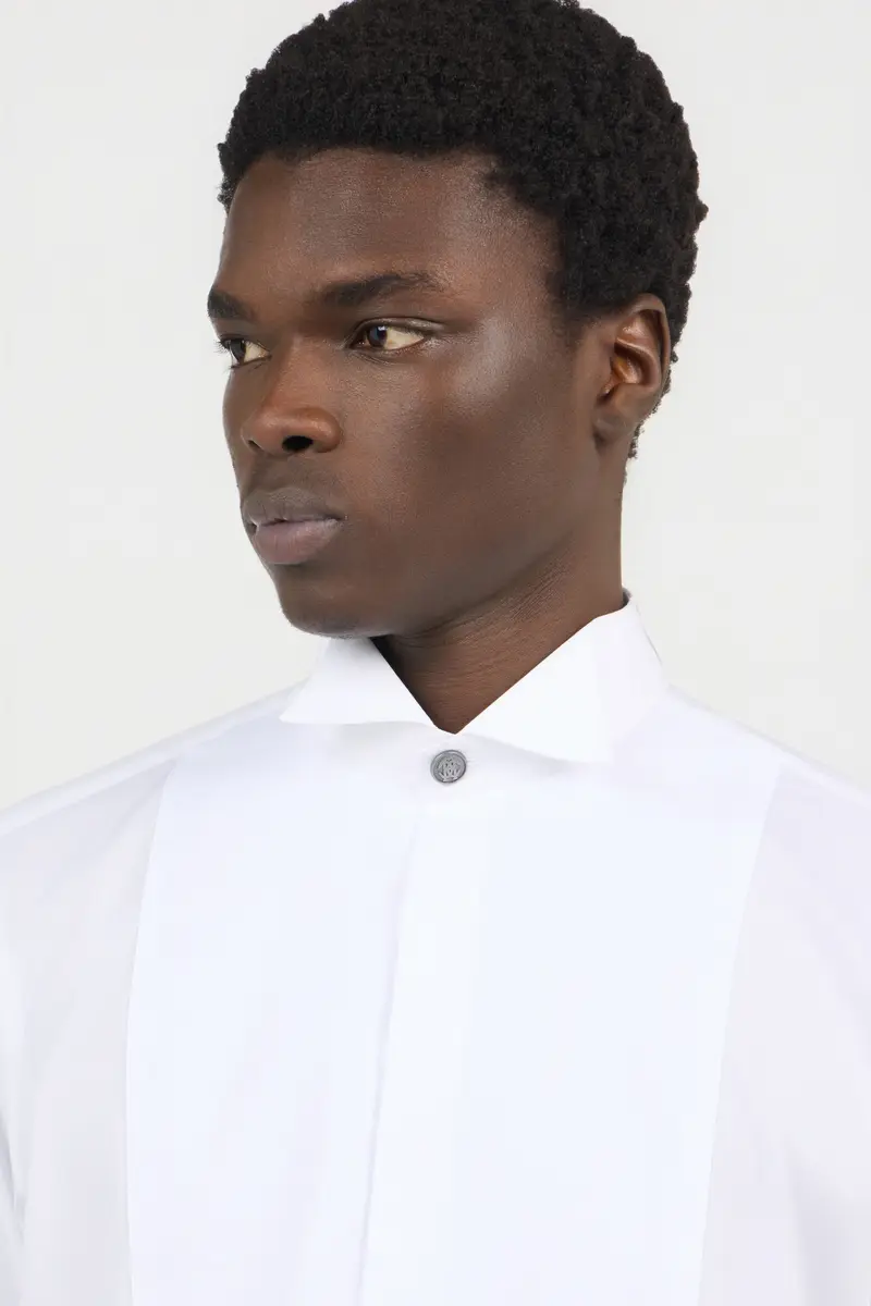 Roberto Cavalli White Tuxedo Shirt | Thumbnail 4 Roberto Cavalli White Tuxedo Shirt | Thumbnail 4