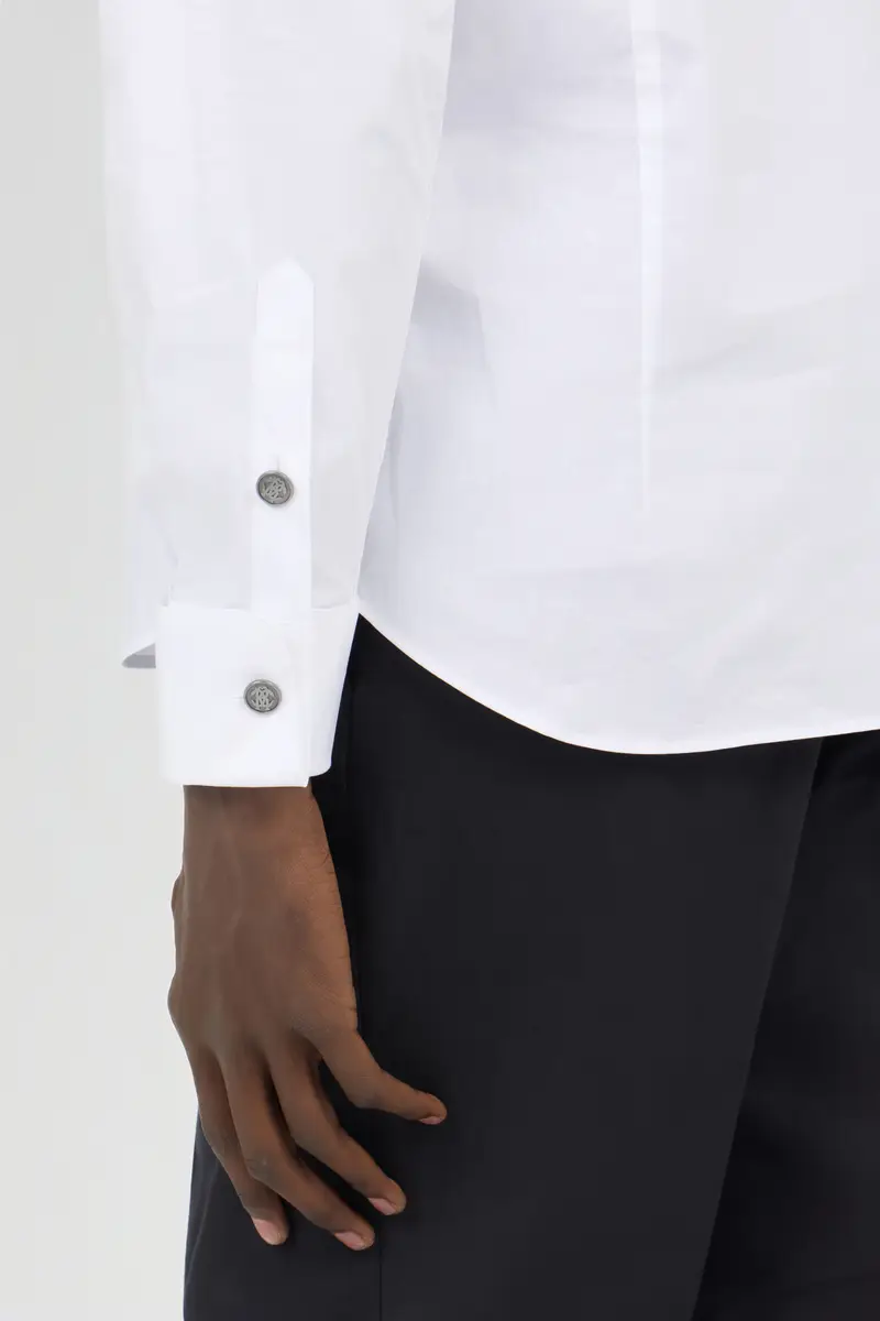 Roberto Cavalli White Tuxedo Shirt | Thumbnail 5 Roberto Cavalli White Tuxedo Shirt | Thumbnail 5