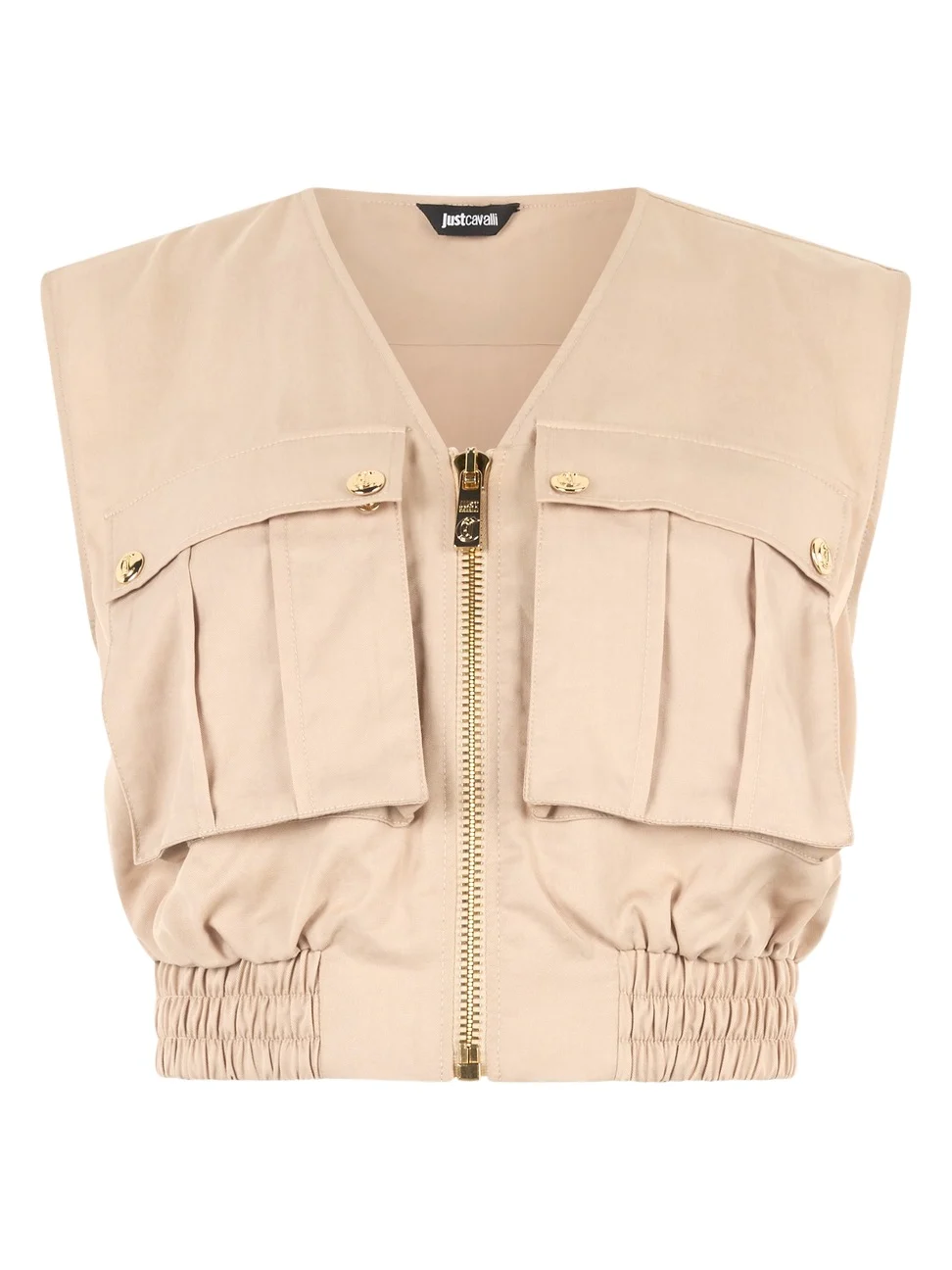 Roberto Cavalli Crop Top With Utility Pockets