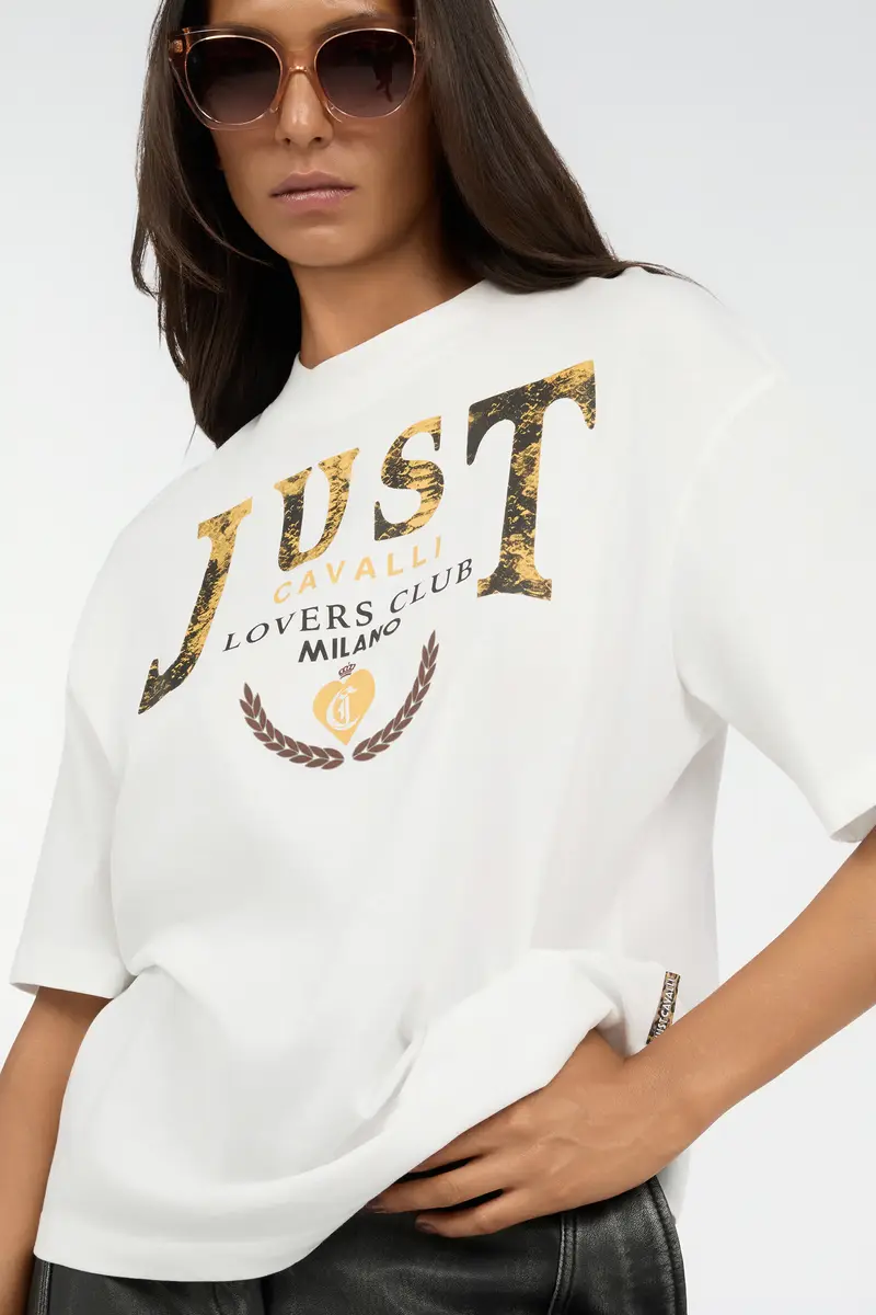 Roberto Cavalli Lovers Club Print T-Shirt | Thumbnail 4 Roberto Cavalli Lovers Club Print T-Shirt | Thumbnail 4