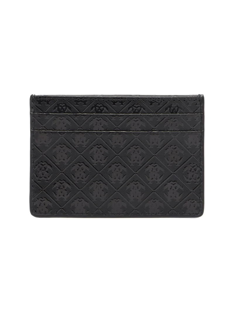 Card Holder With All-Over Mirror Snake Monogram