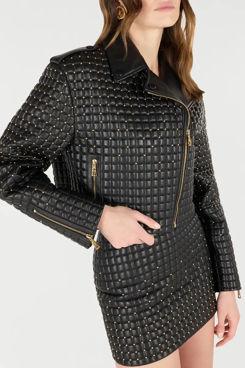 Roberto Cavalli Cropped Jacket With 3D-Effect Quilting | Thumbnail 4 Roberto Cavalli Cropped Jacket With 3D-Effect Quilting | Thumbnail 4
