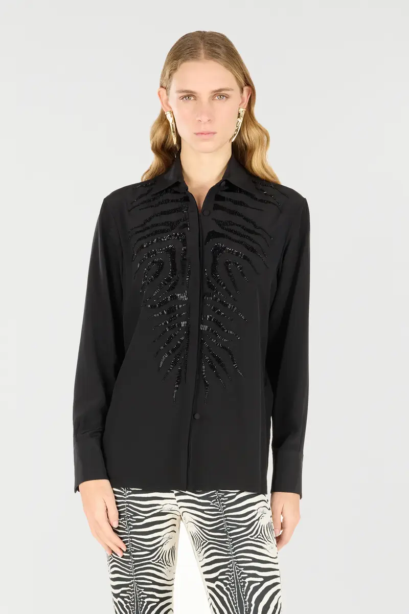 Roberto Cavalli Sequined Tiger Skin Shirt | Thumbnail 2