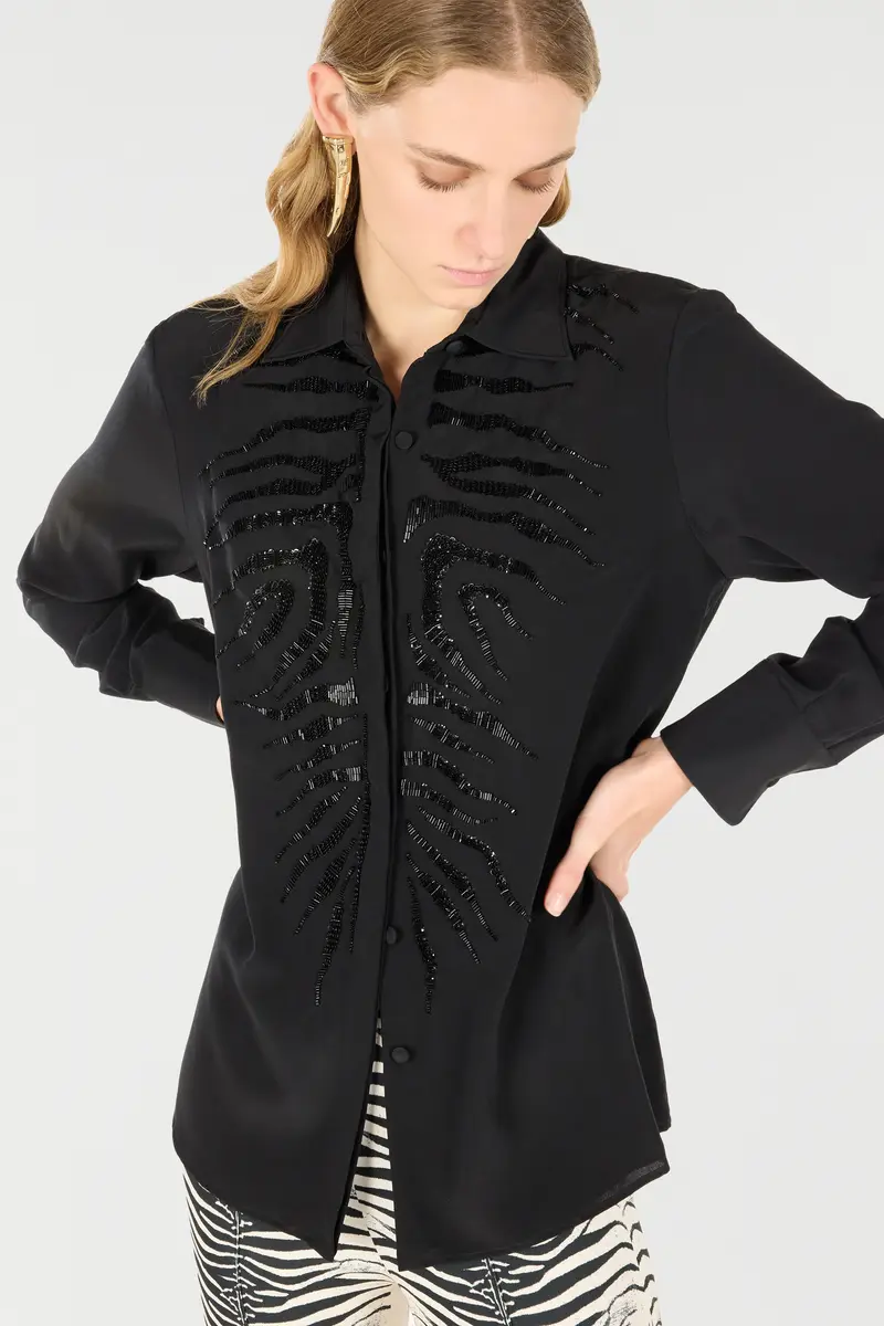 Roberto Cavalli Sequined Tiger Skin Shirt | Thumbnail 5