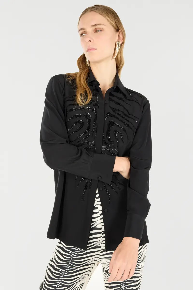 Roberto Cavalli Sequined Tiger Skin Shirt | Thumbnail 6