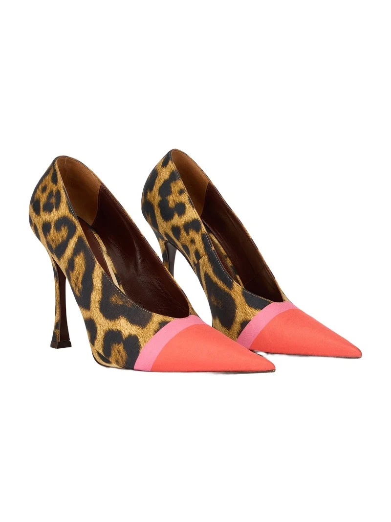 Roberto Cavalli Leopard Print Pump