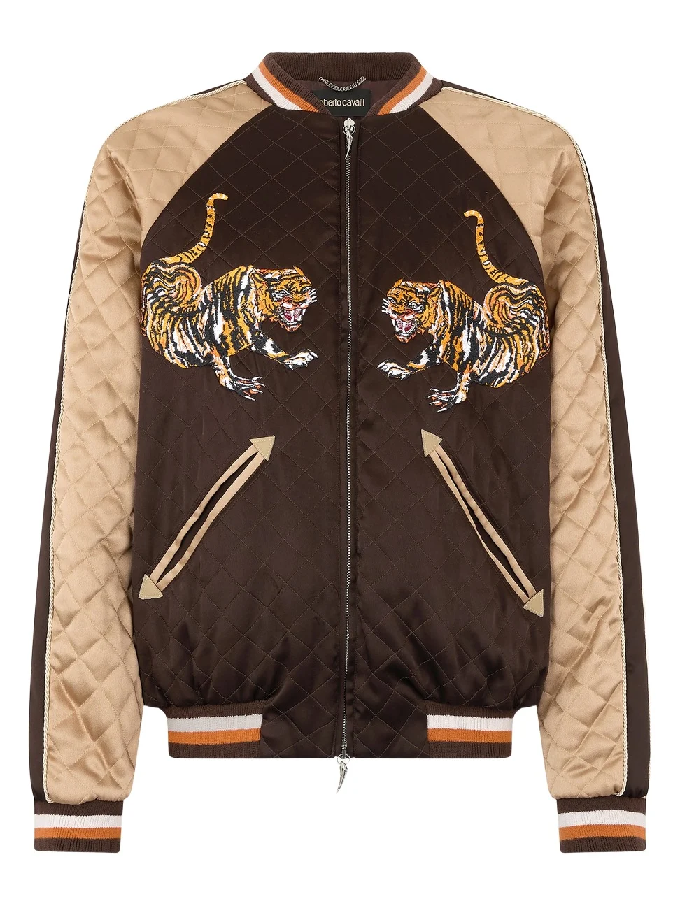 Roberto Cavalli Bomber Jacket With Tigers
