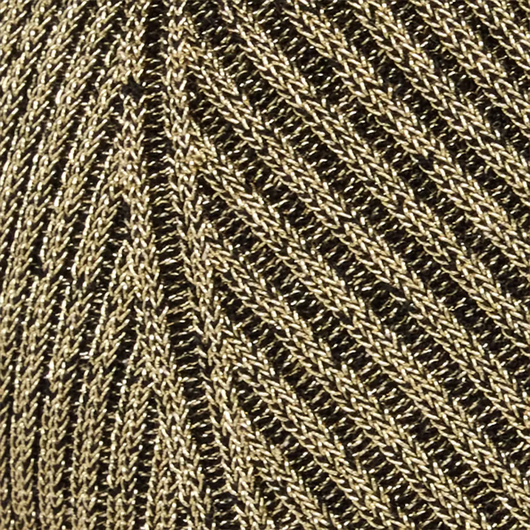 Roberto Cavalli Ribbed Black and Gold Bralette with Serpents | Thumbnail 4