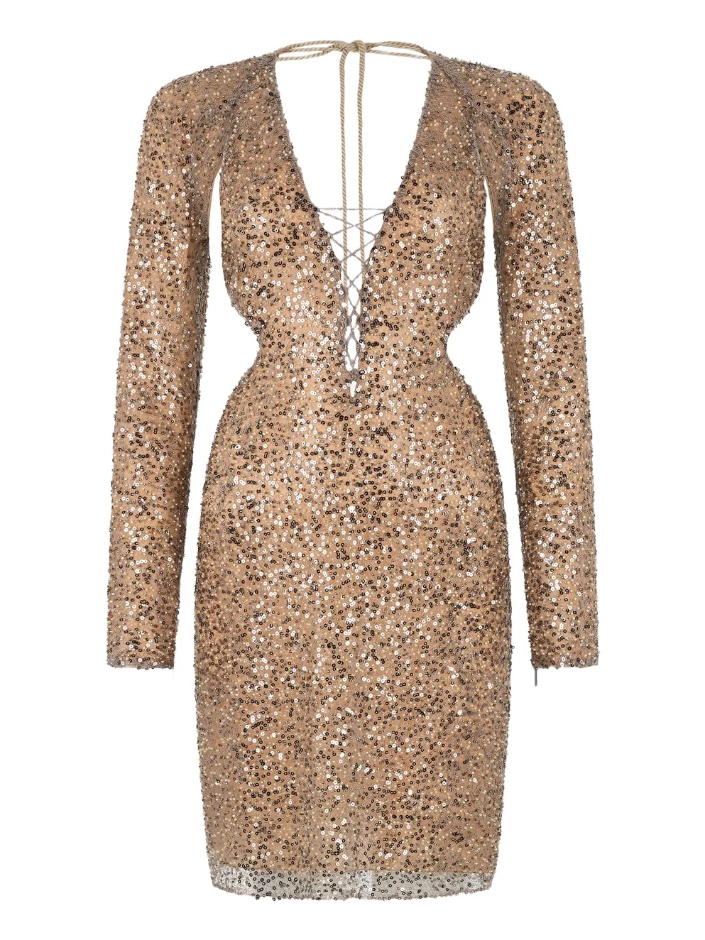 Midi Dress With Sequins Midi Dress With Sequins