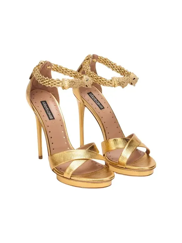 Roar Gold Leather Sandals Roar Gold Leather Sandals
