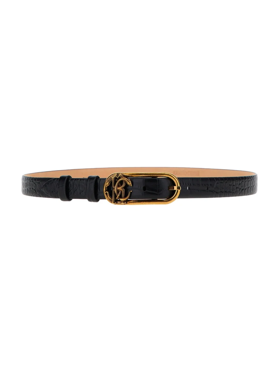 Leather belt with Monogram Mirror Snake Leather belt with Monogram Mirror Snake