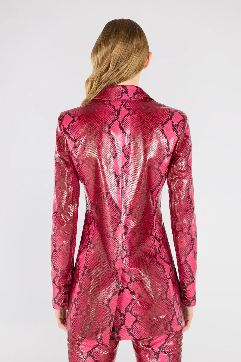 Roberto Cavalli Shiny Python-Print Jacket | Thumbnail 3 Roberto Cavalli Shiny Python-Print Jacket | Thumbnail 3