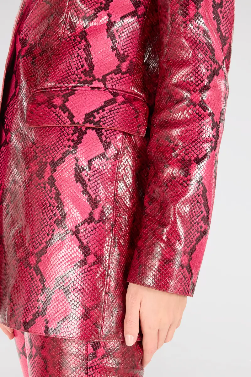 Roberto Cavalli Shiny Python-Print Jacket | Thumbnail 6 Roberto Cavalli Shiny Python-Print Jacket | Thumbnail 6