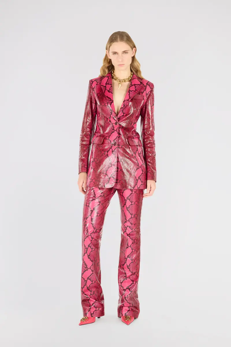 Roberto Cavalli Shiny Python-Print Jacket | Thumbnail 7 Roberto Cavalli Shiny Python-Print Jacket | Thumbnail 7