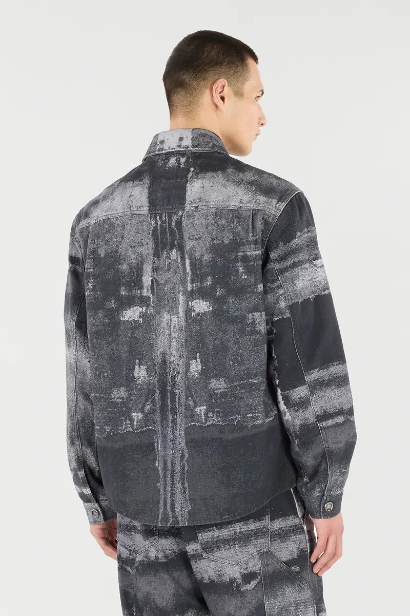 Roberto Cavalli Denim Overshirt With Used Effect | Thumbnail 3 Roberto Cavalli Denim Overshirt With Used Effect | Thumbnail 3