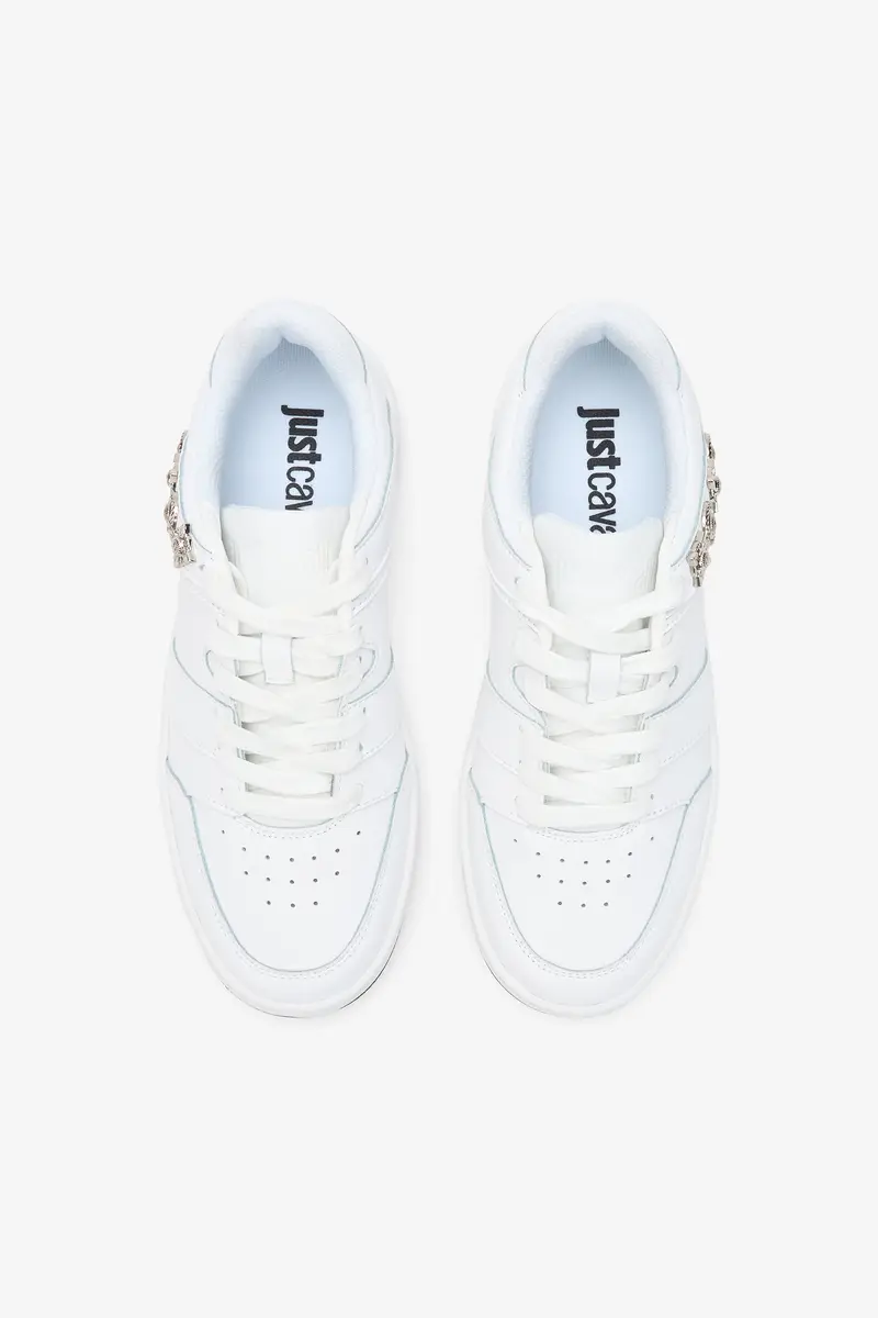 Roberto Cavalli White Low Top Sneakers | Thumbnail 4 Roberto Cavalli White Low Top Sneakers | Thumbnail 4