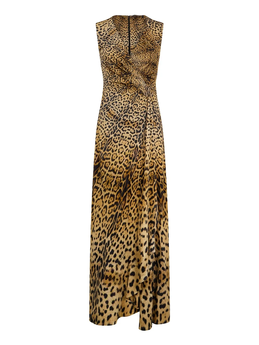 Long Dress with Jaguar Skin Print