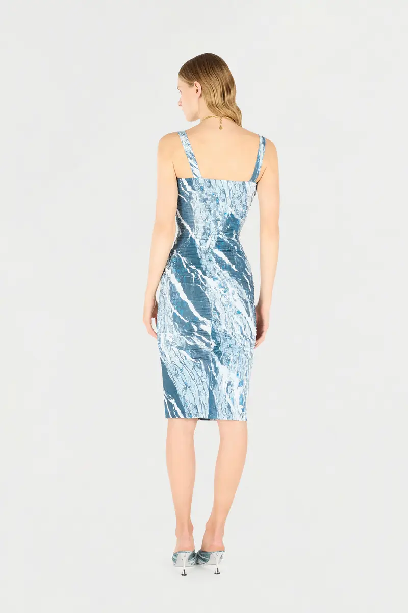Roberto Cavalli Marble-Print Midi Dress | Thumbnail 3