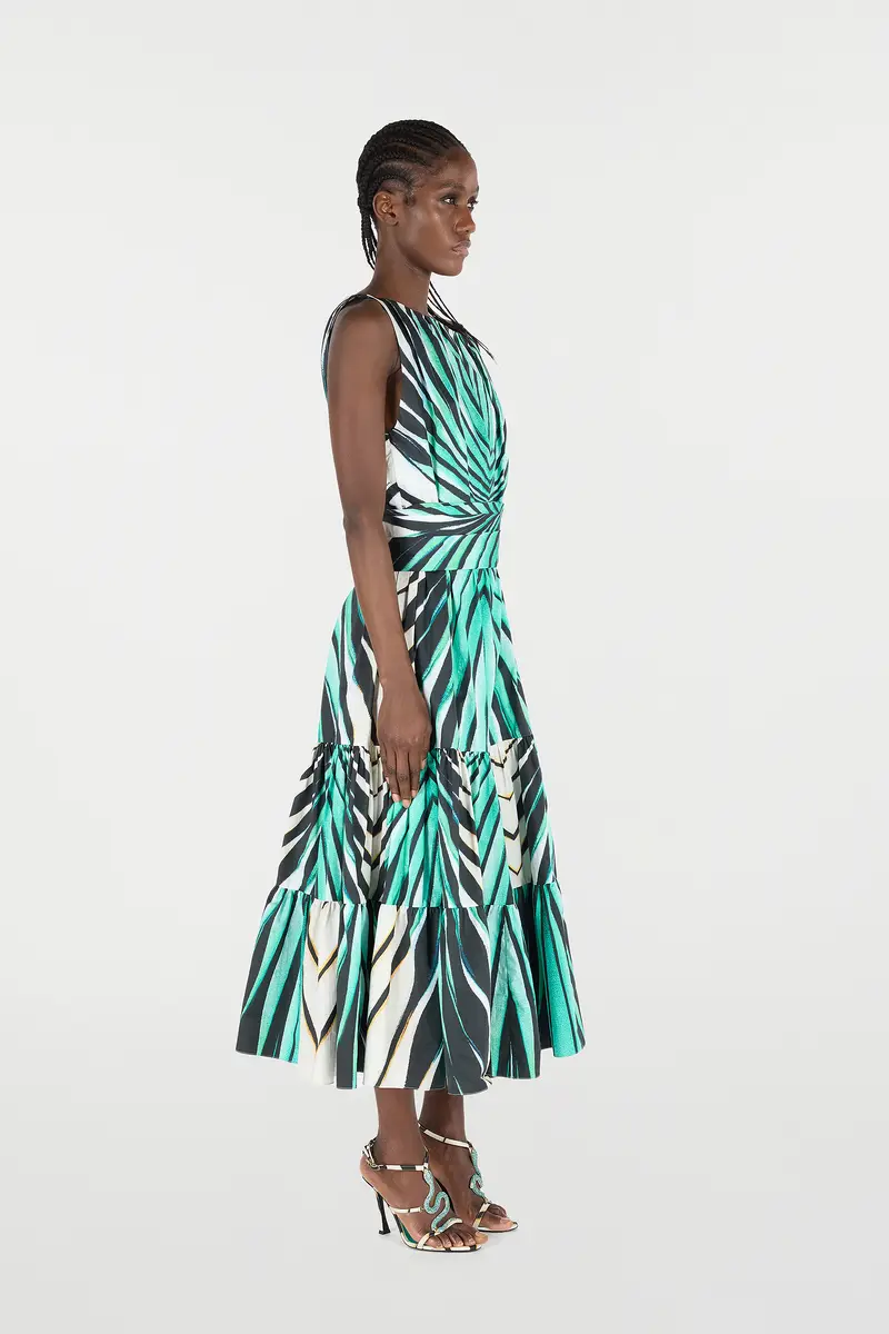 Roberto Cavalli Ray Of Sea Print Midi Dress | Thumbnail 2 Roberto Cavalli Ray Of Sea Print Midi Dress | Thumbnail 2