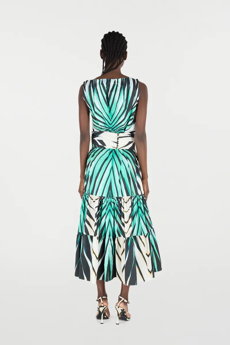 Roberto Cavalli Ray Of Sea Print Midi Dress | Thumbnail 3 Roberto Cavalli Ray Of Sea Print Midi Dress | Thumbnail 3
