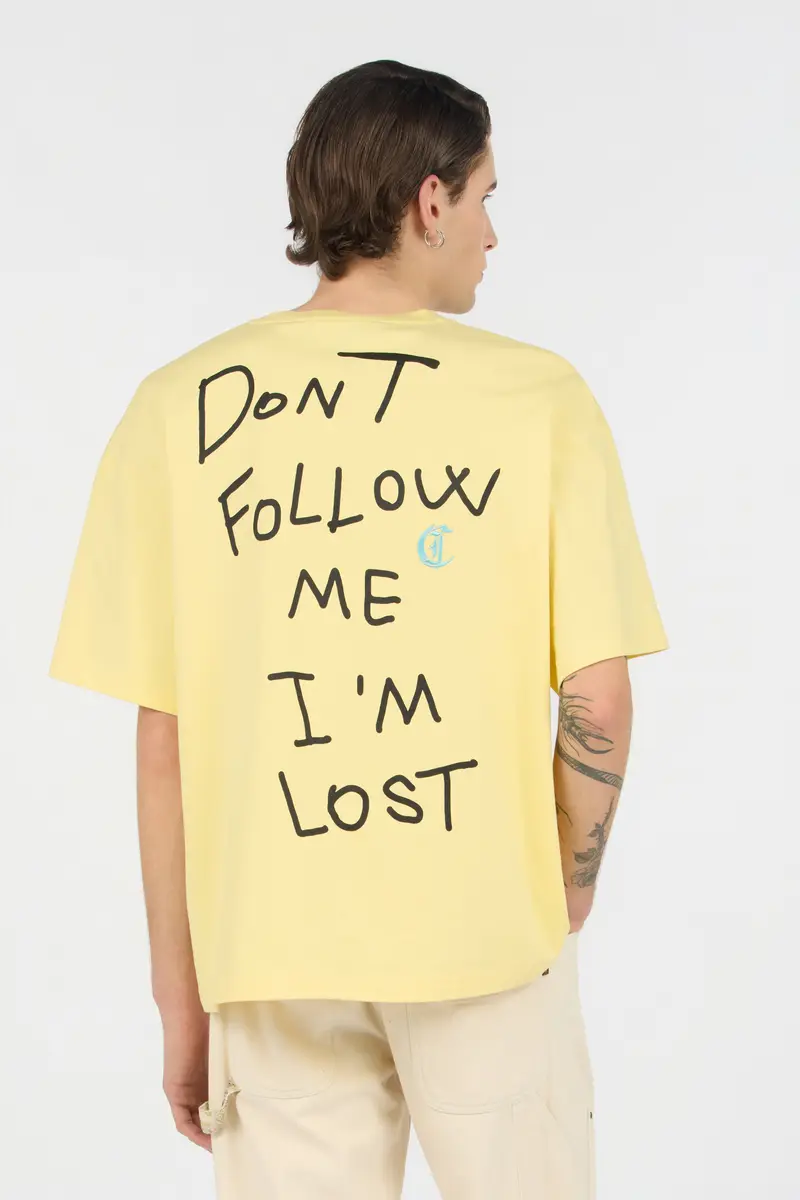 Roberto Cavalli Yellow T-Shirt With Logo | Thumbnail 3