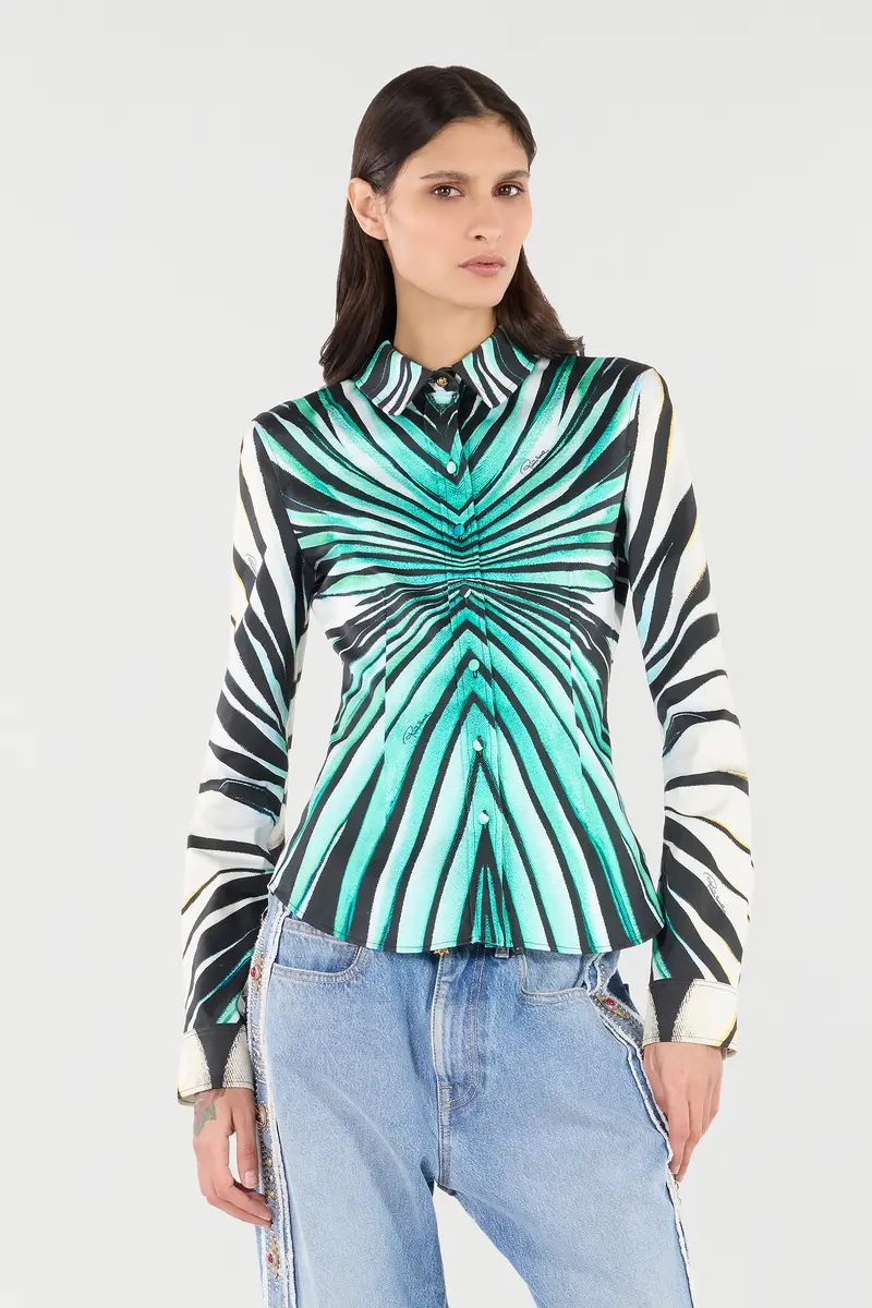 Roberto Cavalli Ray Of Sea Print Shirt | Thumbnail 2 Roberto Cavalli Ray Of Sea Print Shirt | Thumbnail 2