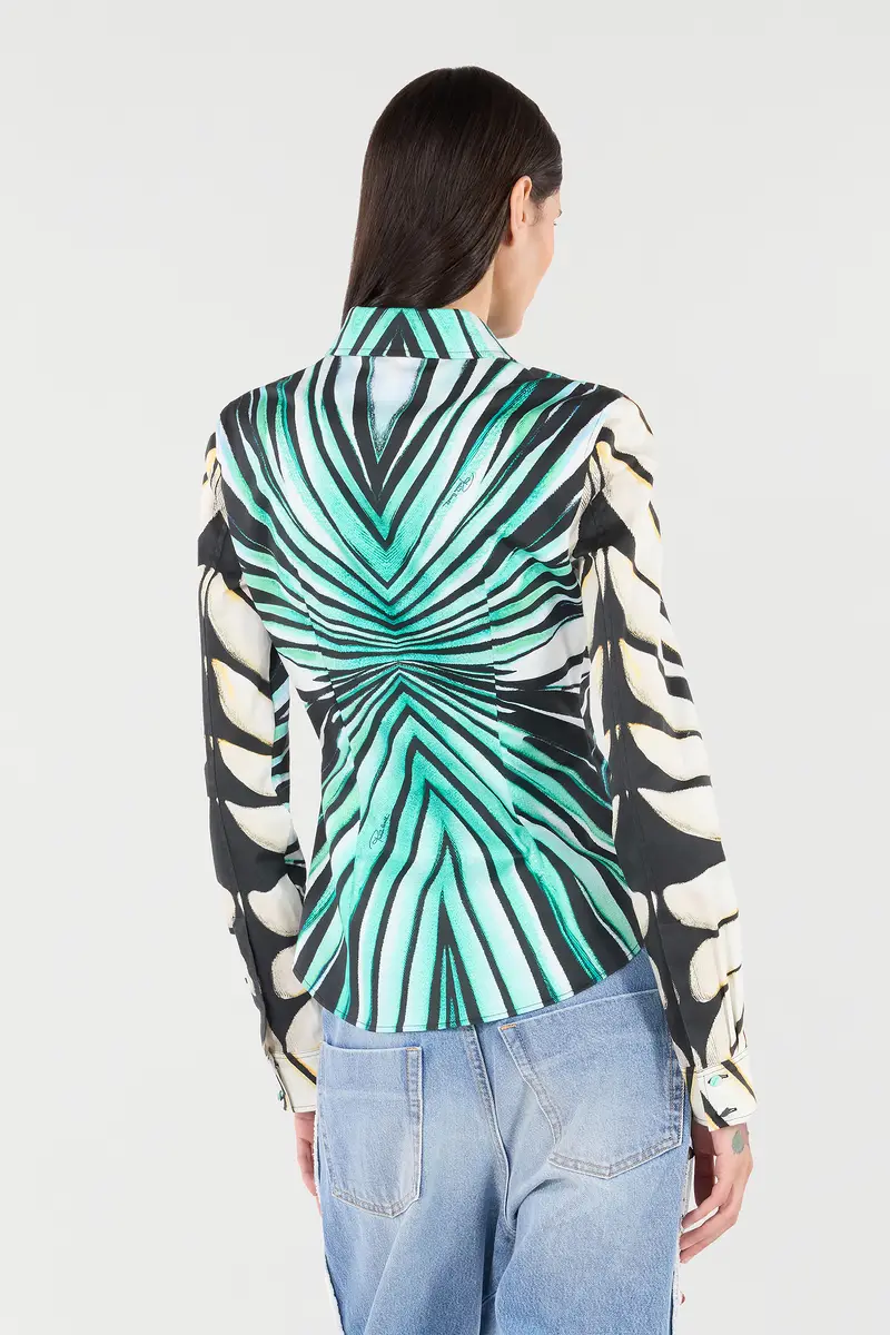 Roberto Cavalli Ray Of Sea Print Shirt | Thumbnail 3 Roberto Cavalli Ray Of Sea Print Shirt | Thumbnail 3