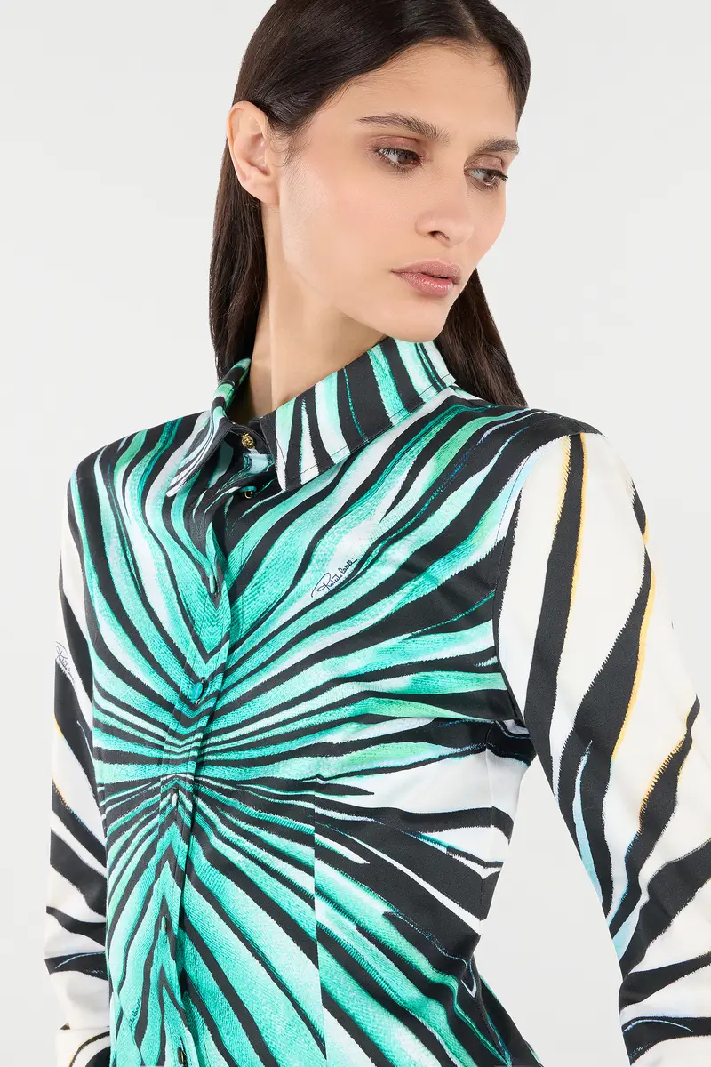 Roberto Cavalli Ray Of Sea Print Shirt | Thumbnail 6 Roberto Cavalli Ray Of Sea Print Shirt | Thumbnail 6