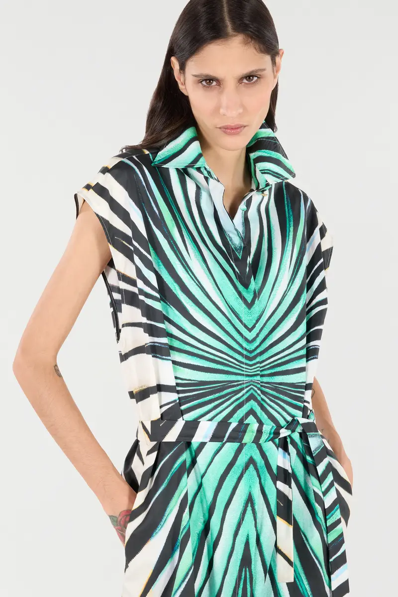 Roberto Cavalli Ray Of Sea Print Midi Dress | Thumbnail 5 Roberto Cavalli Ray Of Sea Print Midi Dress | Thumbnail 5