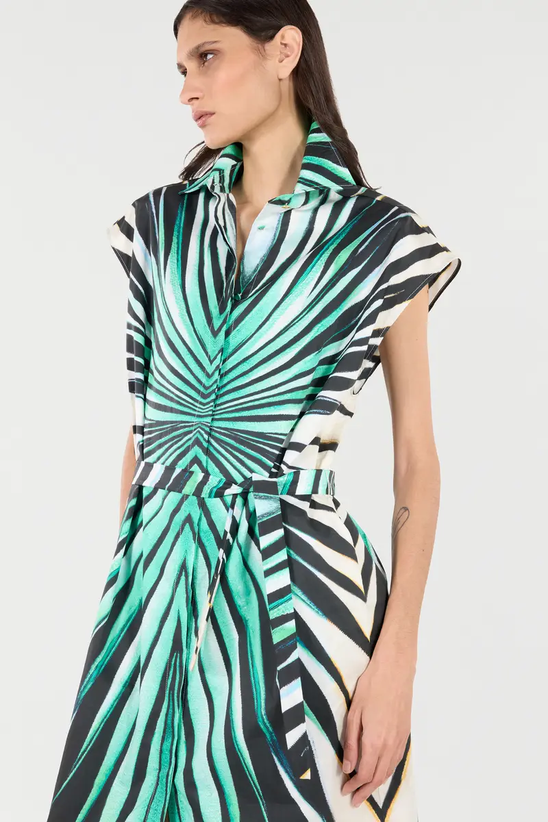 Roberto Cavalli Ray Of Sea Print Midi Dress | Thumbnail 6 Roberto Cavalli Ray Of Sea Print Midi Dress | Thumbnail 6
