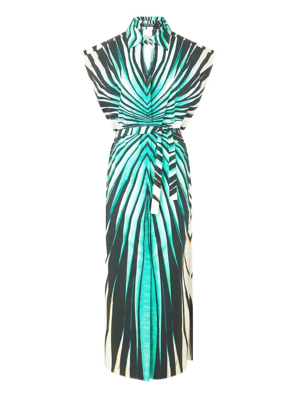 Ray Of Sea Print Midi Dress