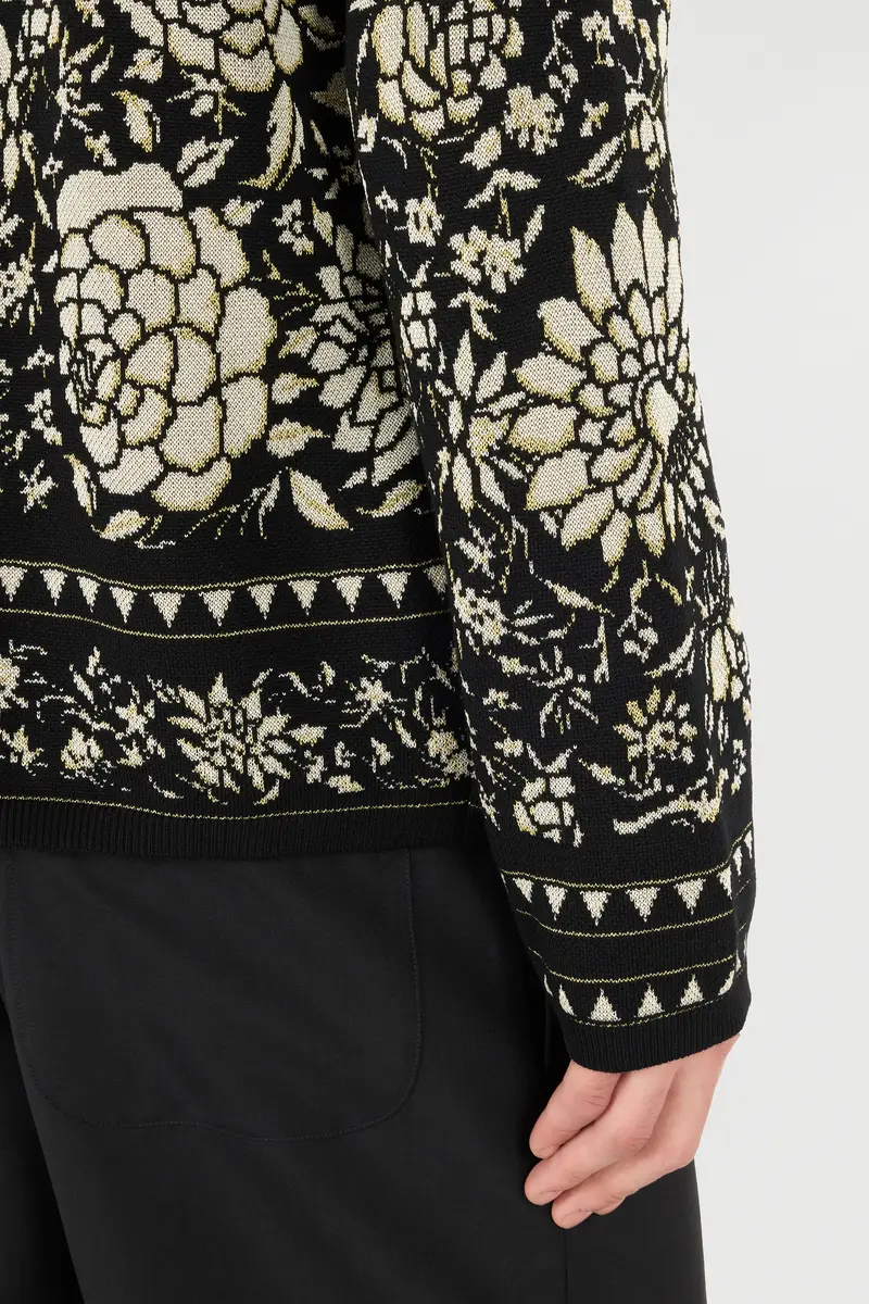 Roberto Cavalli Floral Wool-Blend Sweater | Thumbnail 6