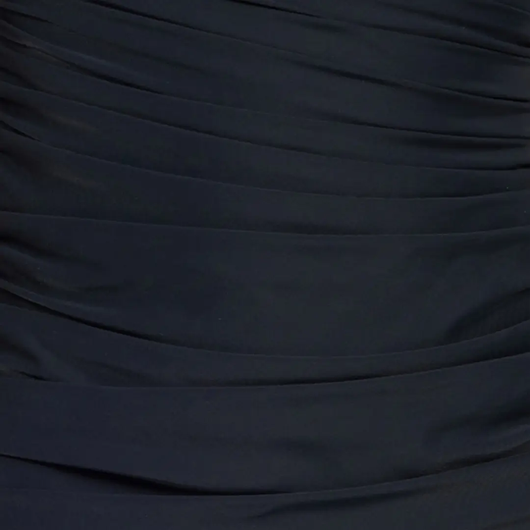 Roberto Cavalli Black Mini Dress With Ruffles | Thumbnail 4