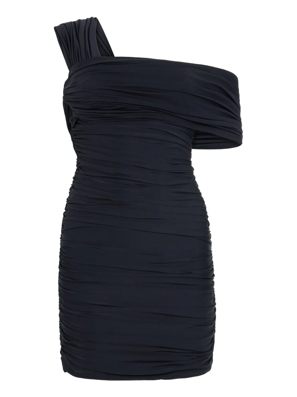 Black Mini Dress With Ruffles Black Mini Dress With Ruffles