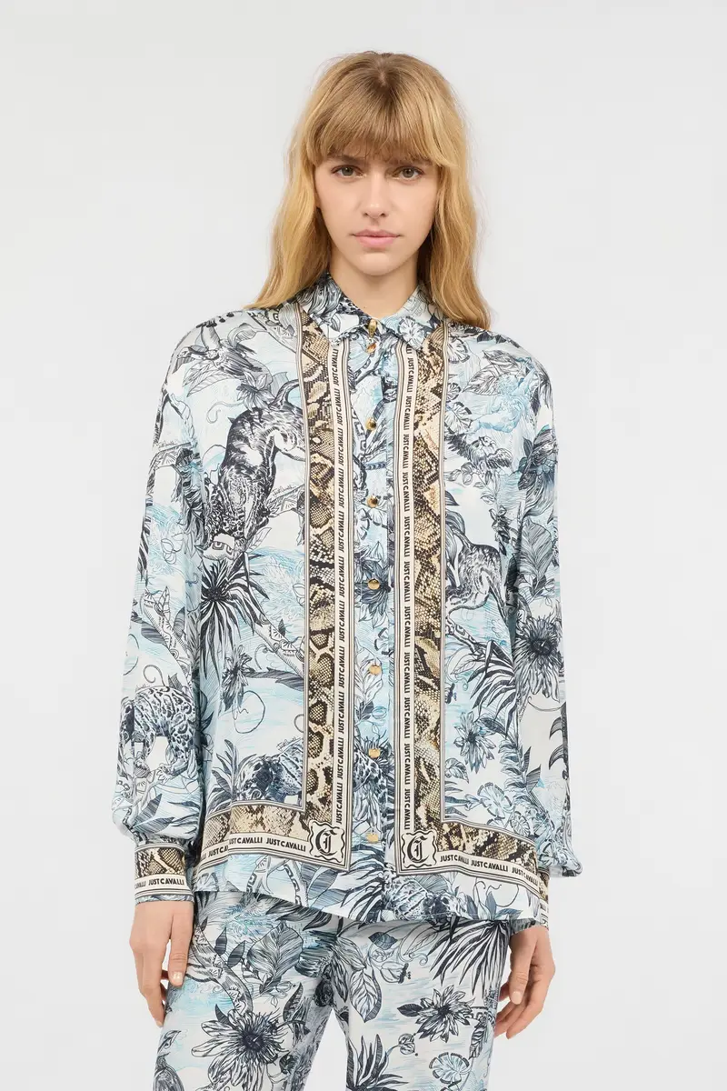 Roberto Cavalli Shirt With Python And Jungle Print | Thumbnail 2 Roberto Cavalli Shirt With Python And Jungle Print | Thumbnail 2