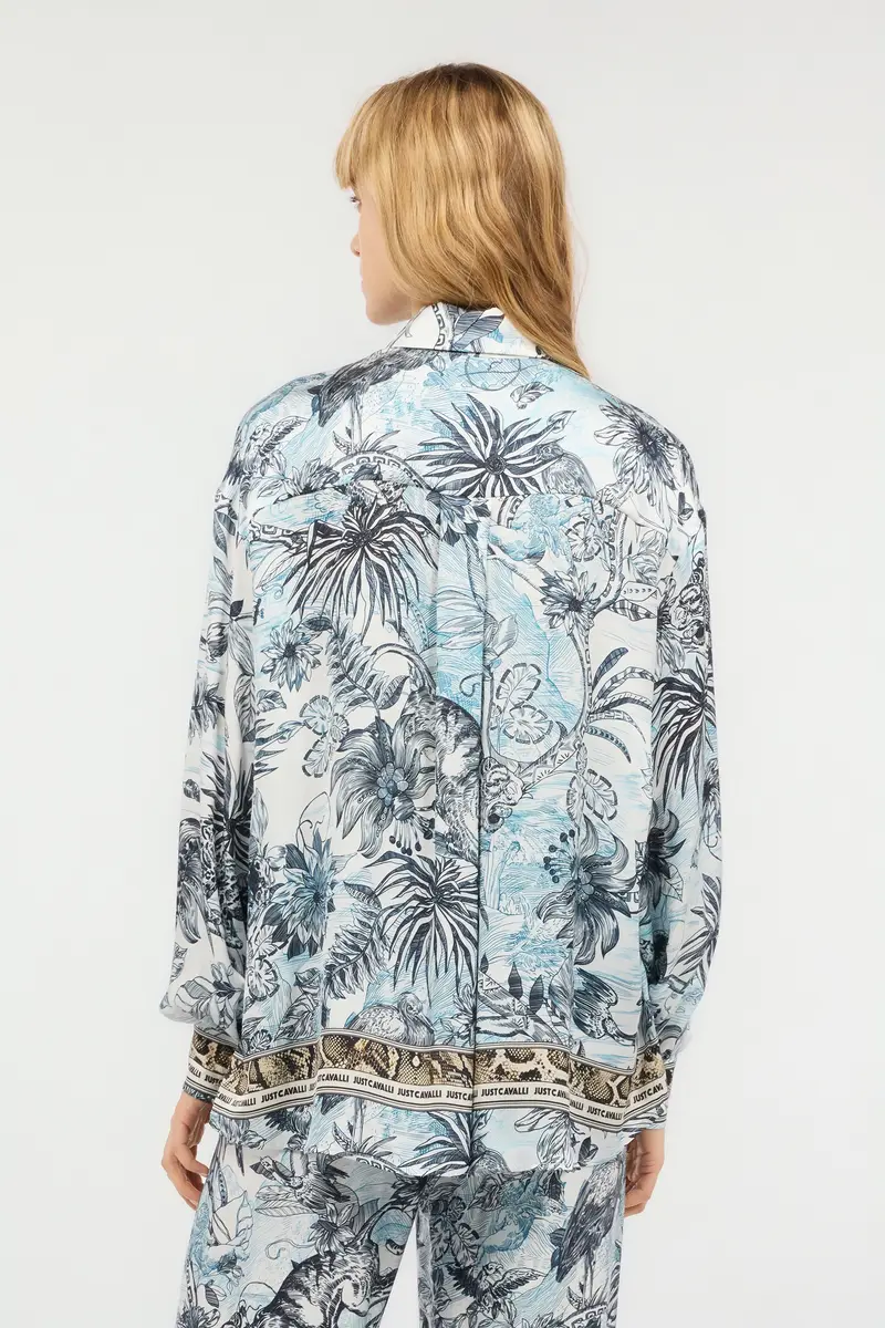 Roberto Cavalli Shirt With Python And Jungle Print | Thumbnail 3 Roberto Cavalli Shirt With Python And Jungle Print | Thumbnail 3