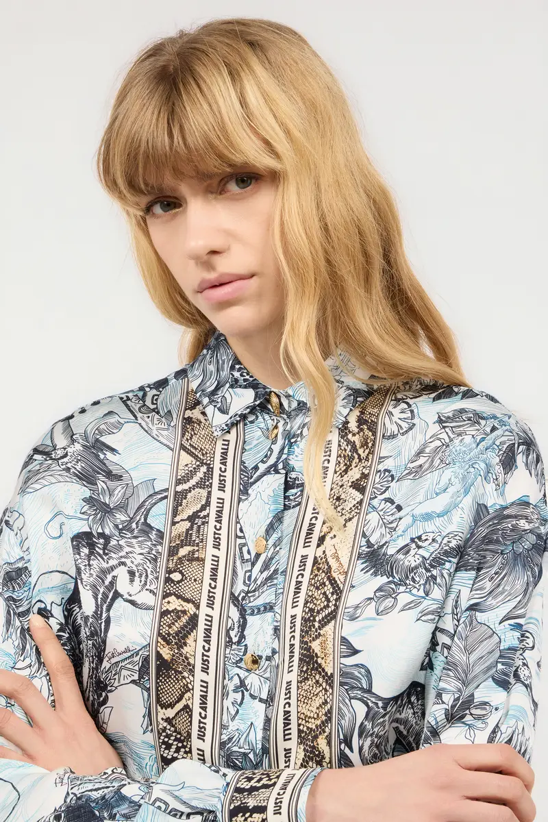 Roberto Cavalli Shirt With Python And Jungle Print | Thumbnail 5 Roberto Cavalli Shirt With Python And Jungle Print | Thumbnail 5