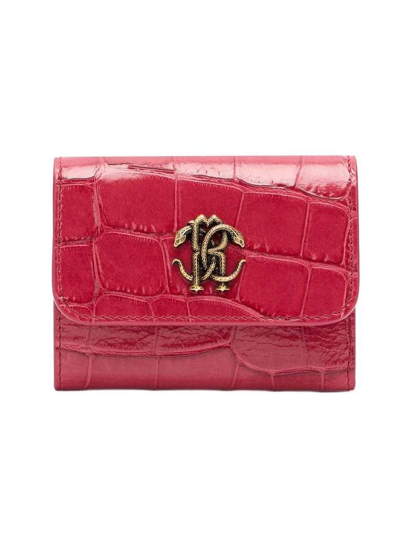 Crocodile-Effect Square Card Holder Crocodile-Effect Square Card Holder